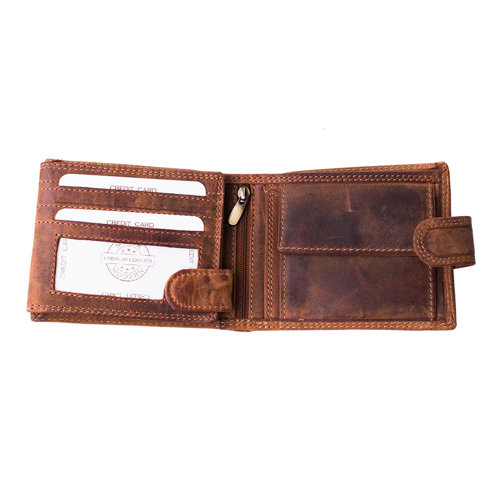 Luxusní pánská kožená peněženka na patent se znamením zvěrokruhu Vodnář premium kůže Master Pragati Excelent GTI 2550L