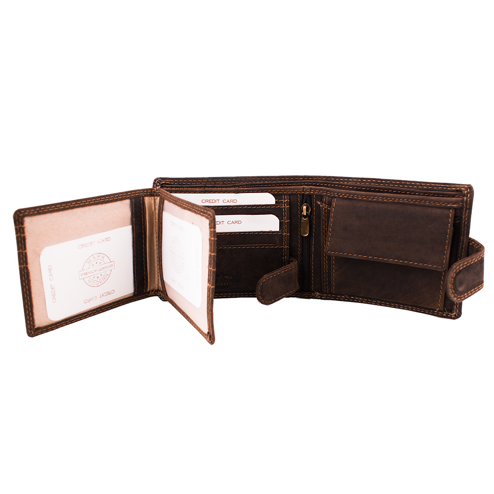 Luxusní pánská kožená peněženka na patent se znamením zvěrokruhu Beran premium kůže Master Pragati Elite GTI 356L