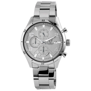 Pierrini pánské hodinky se stříbrným nerez páskem Line Index & Arabic