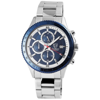 Pierrini elegantní pánské hodinky s nerezové oceli Štras Line Index