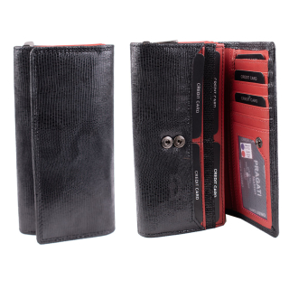 Guru Pragati dámská kožená peněženka na patent černá GT A-1788