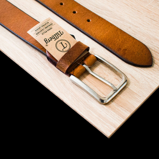 Pánský opasek hnědý model A353 Tillberg