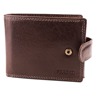 Luxusní pánská kožená peněženka na patent hnědá odstín kávy Moca premium kůže v dárkové krabičce Master Pragati Elite GTI A-18L