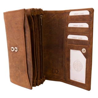 Luxusní kvalitní číšnická kožená kasírka premium kůže hnědá Master Pragati Excelent GTI 8263