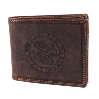 Luxusní pánská kožená peněženka se znamením zvěrokruhu Ryba premium kůže Master Pragati Elite GTI 356