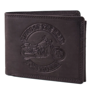Pánská kožená peněženka s motorkou černá Master Pragati Classic GT 2517